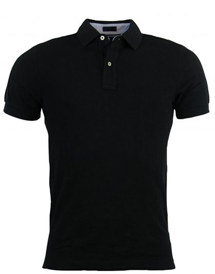 Fit Solid Color Polo Shirt
