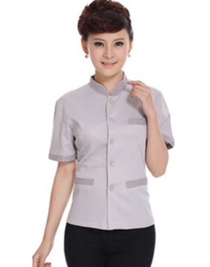 Housekeeping Uniform with full button with pocket and sleeve – Aeempire