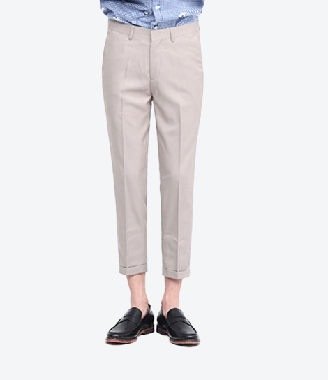 Style: Sleek Cropped 4 Pocket Pants (Khaki)
